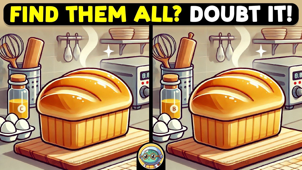 🐢🧩 Find The Difference | Puzzle Masters Only 🧩🐢 | Quizonaut Turtle