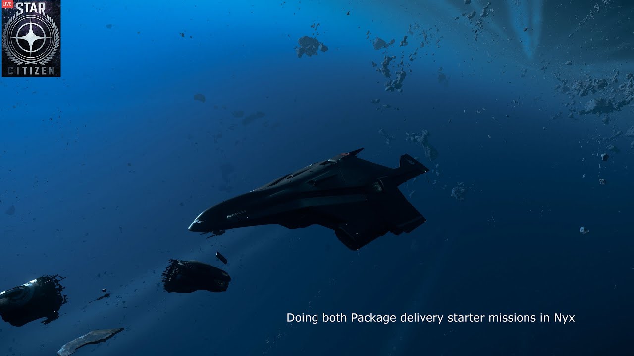 Star Citizen 4.4 live - New Nyx Package Delivery Starter Missions (Red Wind & FTL) w/ A2 Hercules