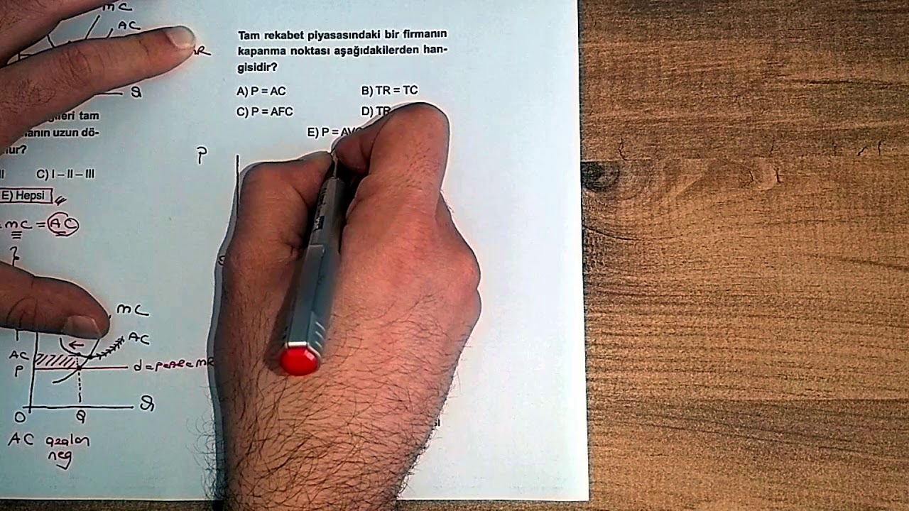38) TAM REKABET PİYASASI SORU ÇÖZÜMÜ - 4