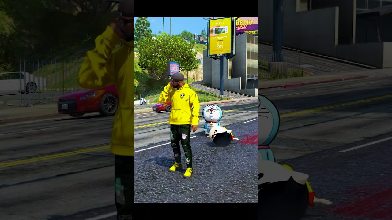 😢Shinchan కి accident జరిగింది😭In GTA 5 #tristar18 #bommalu #gtavshinchanbommalu #short  #shorts