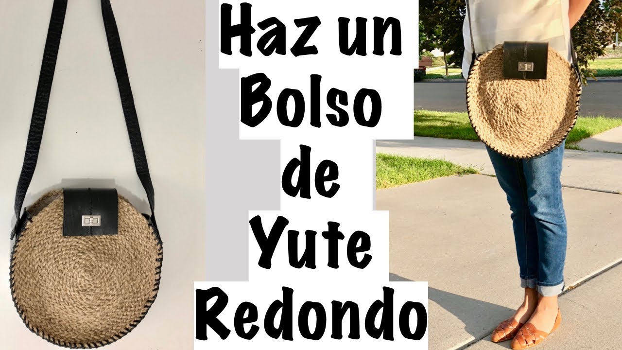 Haz tu Propia Bolsa Redonda de Yute