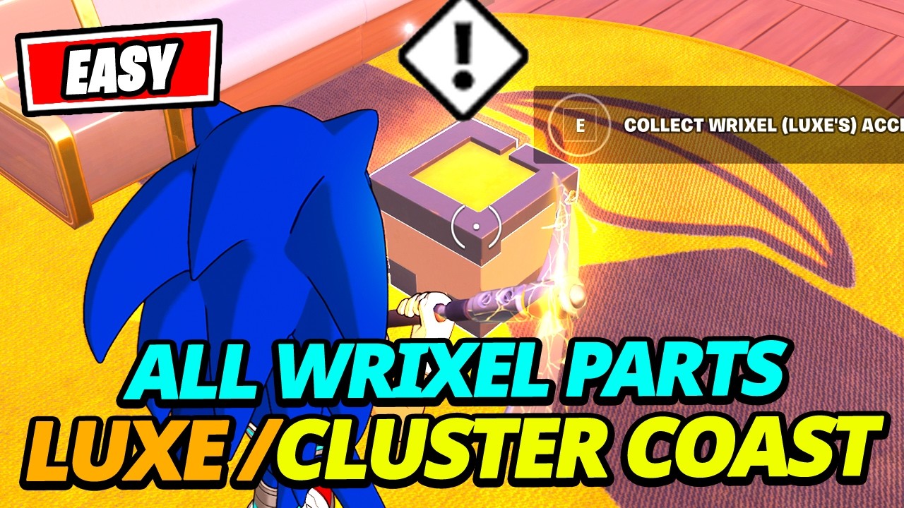 How to EASILY Collect Wrixel (Luxe's) Parts at Cluster Coast (ALL 4 LOCATIONS) - Fortnite Quest