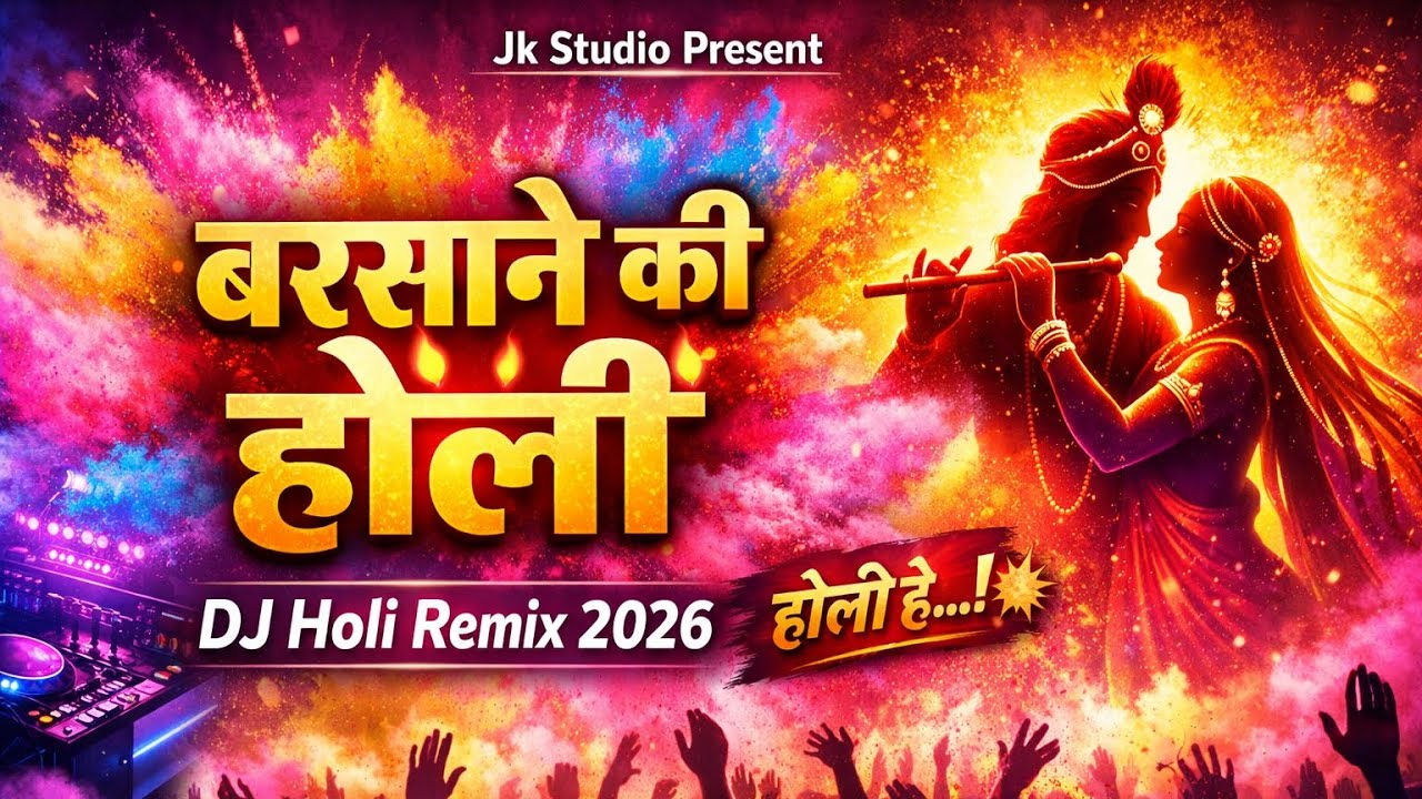 बरसाने की होली 🔥 | DJ Holi Remix 2026 | Jk Studio Present | Holi Special 👍 |