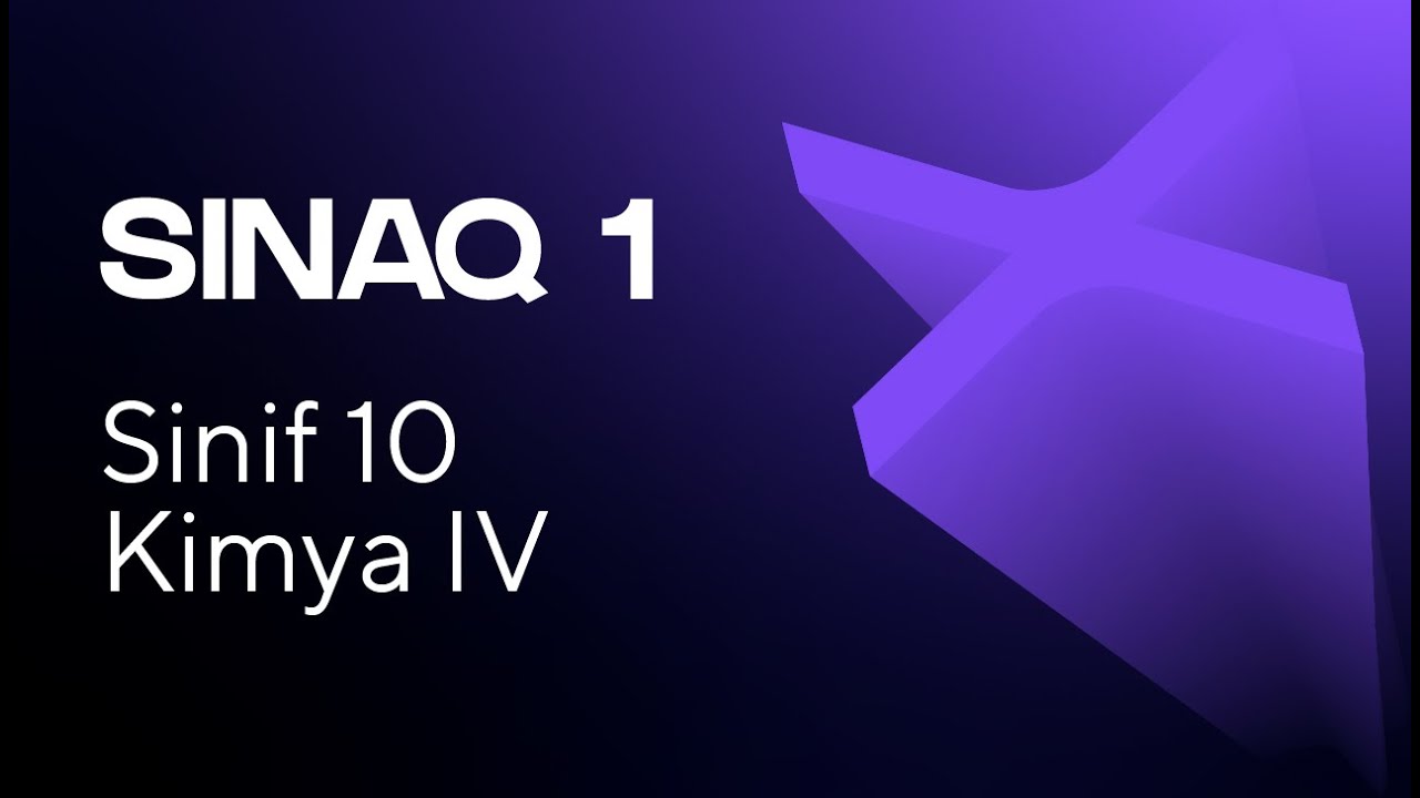 Kimya IV 10-cu sinif   Güvən Sınaq 1 Qrup fənləri üzrə