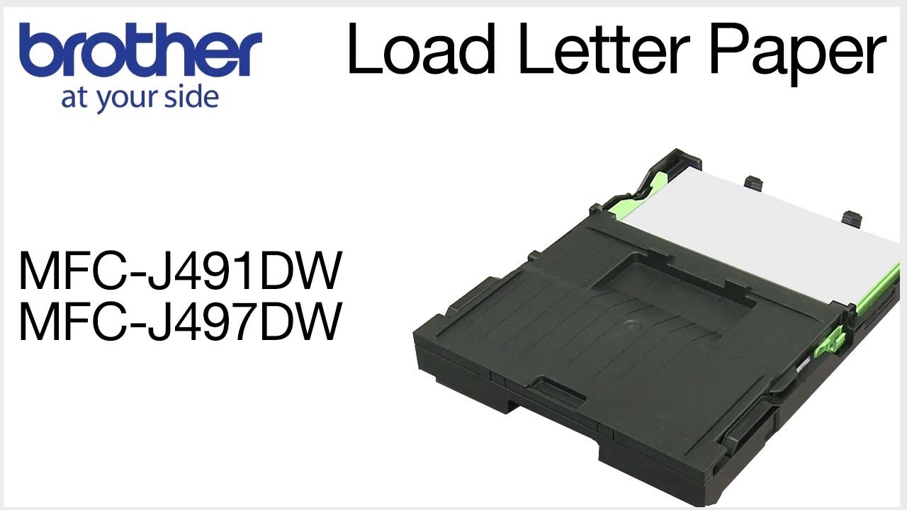 Load letter paper - Brother MFC-J491DW
