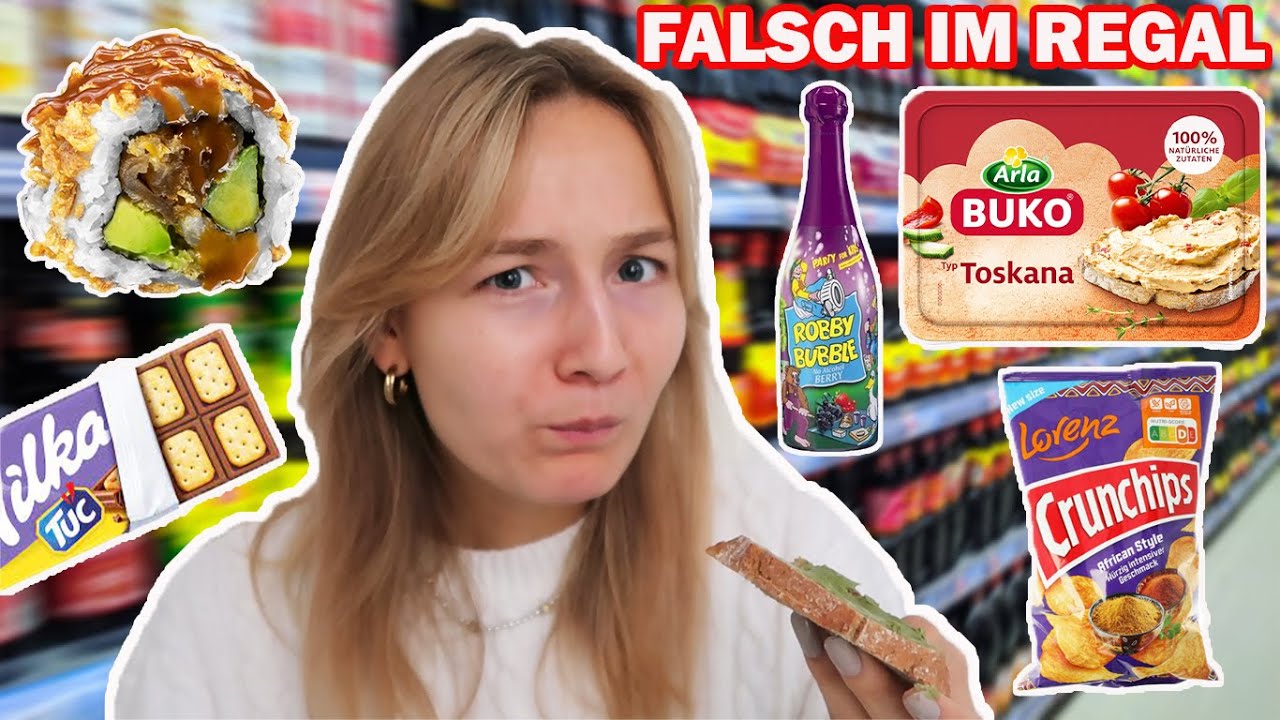 1 Tag ALLES essen was FALSCH im Regal steht!!🤯🍔 (es war ein TRAUM)