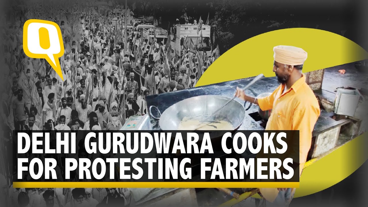 Delhi Farmers' Protest: Gurudwara Cooks Food for Farmers Arriving From Punjab | The Quint