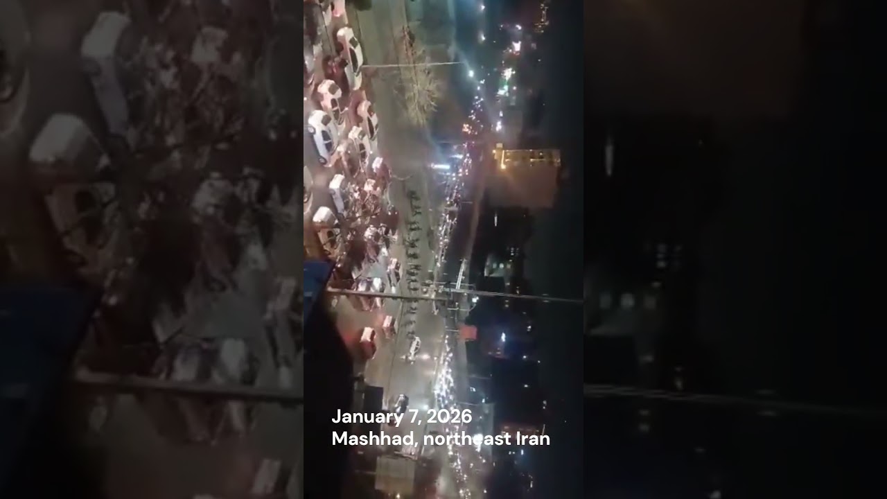 Driver rams into regime forces in Mashhad | Iran protests