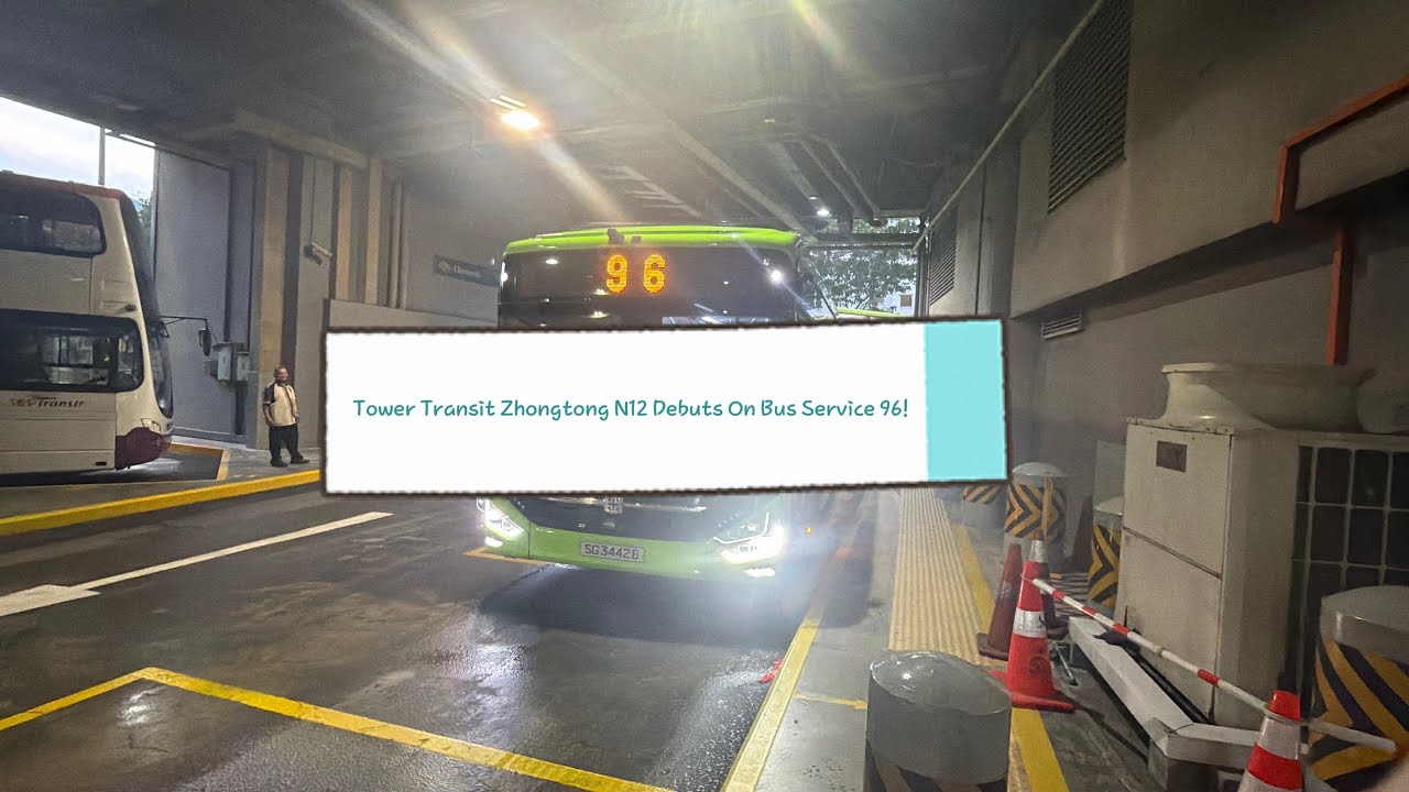 Zhongtong N12 Debuts Service 96! | Tower Transit Zhongtong N12 [SG3442B] | Bus Joyrides Episode 56