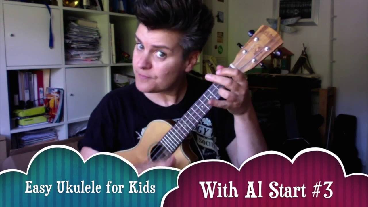Easy Ukulele for Kids #3  How to play THREE LITTLE BIRDS By Bob Marley!