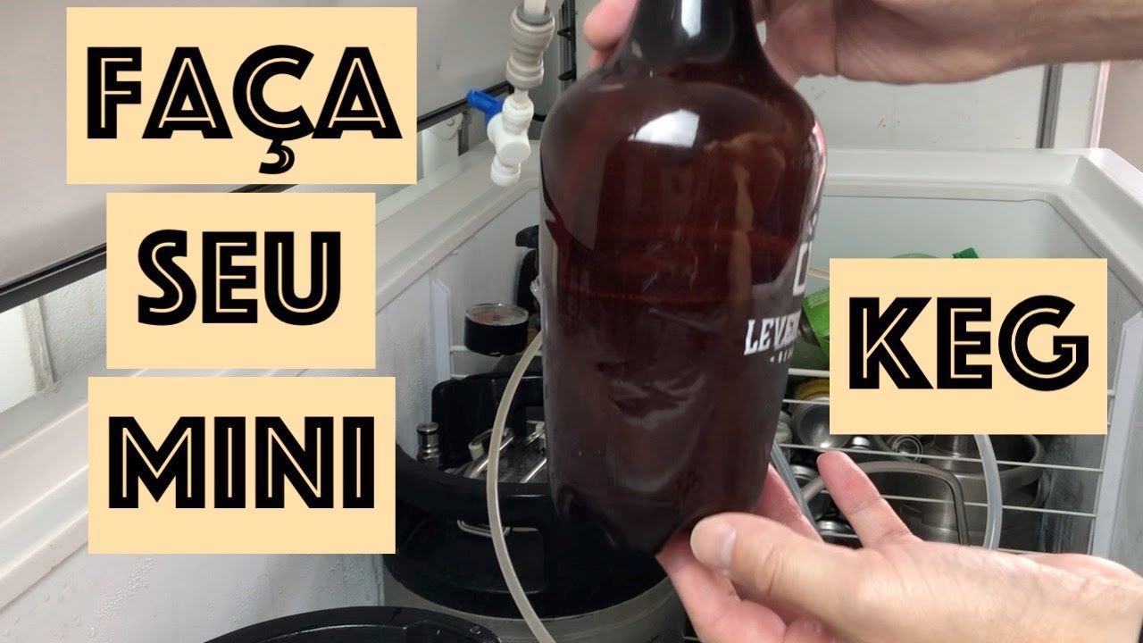 Postmix barato. Como fazer um mini barril de baixo custo. Tee kegland. Como montar um postmix barato