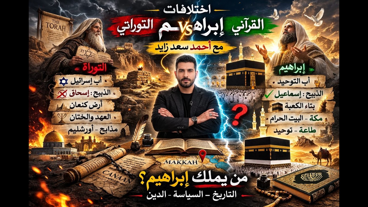 اختلافات إبراهيم التوراتي مع إبراهيم  القرآني ... مع أحمد سعد زايد