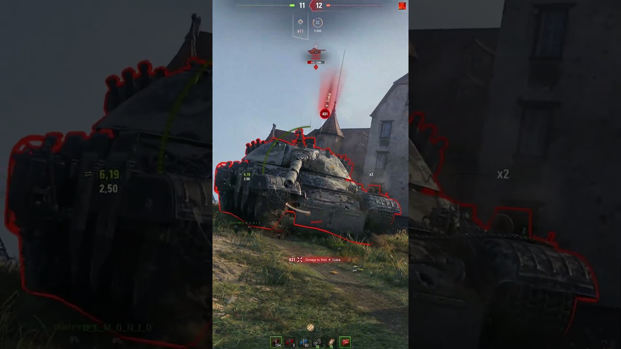 Ares 90 C 12k (Current world record), 6 kills, 1763 exp, 1290 block | World of Tanks #Shorts 22