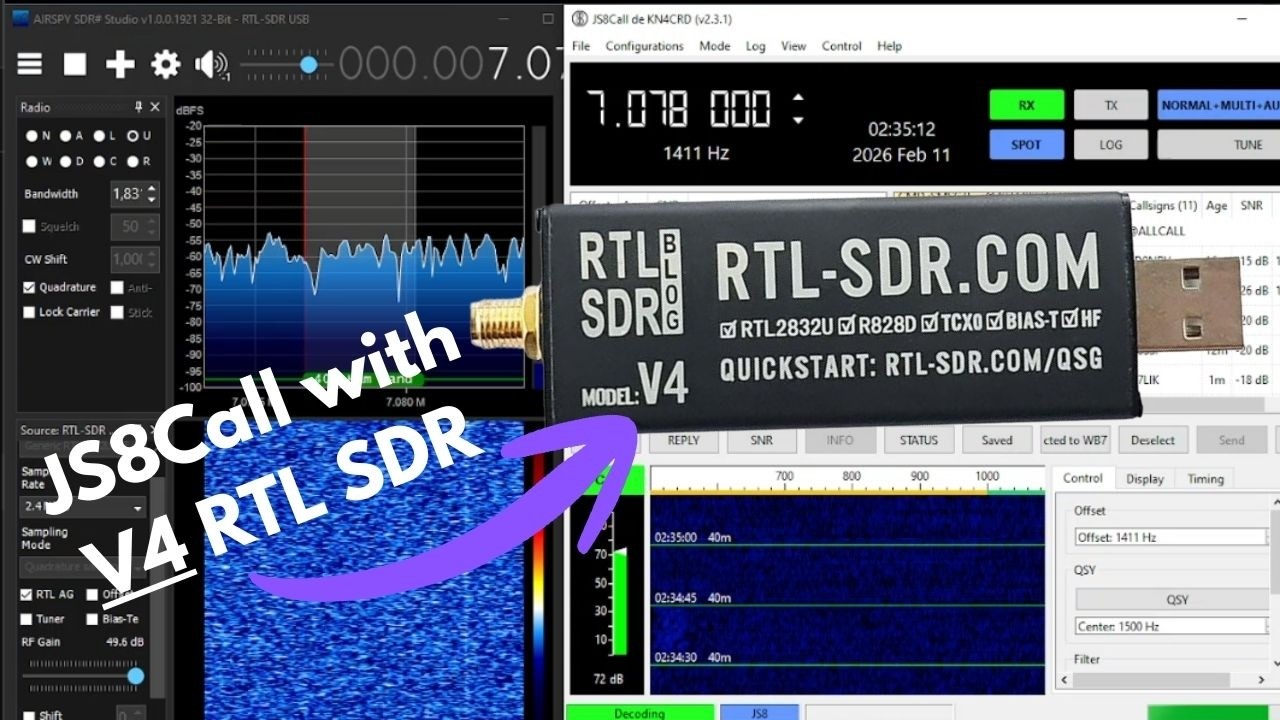 JS8Call with v4 RTL SDR -  Beginner's POV