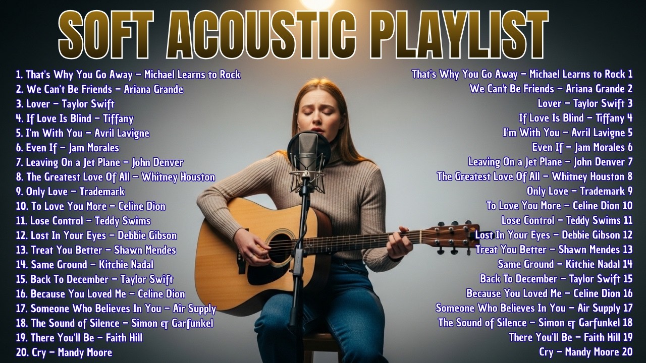 Timeless Romantic Love Songs 💖 80s 90s 2000s English Hits | Soft Acoustic Playlist