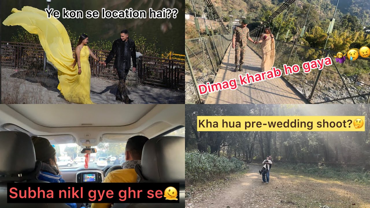 Pre-wedding 1 part guy's🥳❤️koun si location m hui humara shoot? #shootvlog #preweddingshoot #vlog 