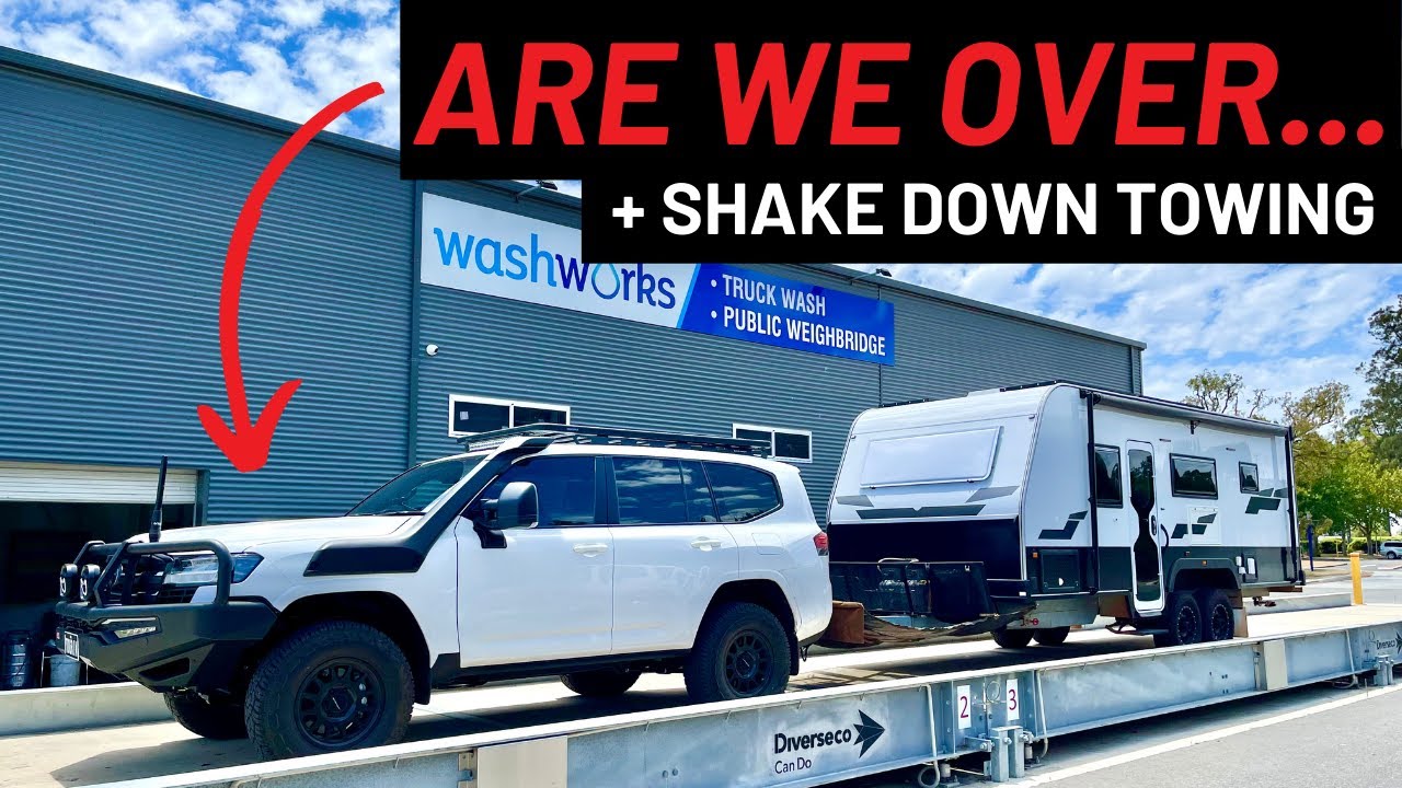 WEIGH IN || Caravan Weights Explained | Land Cruiser 300 Towing | Why We Need a Pedders GVM Upgrade