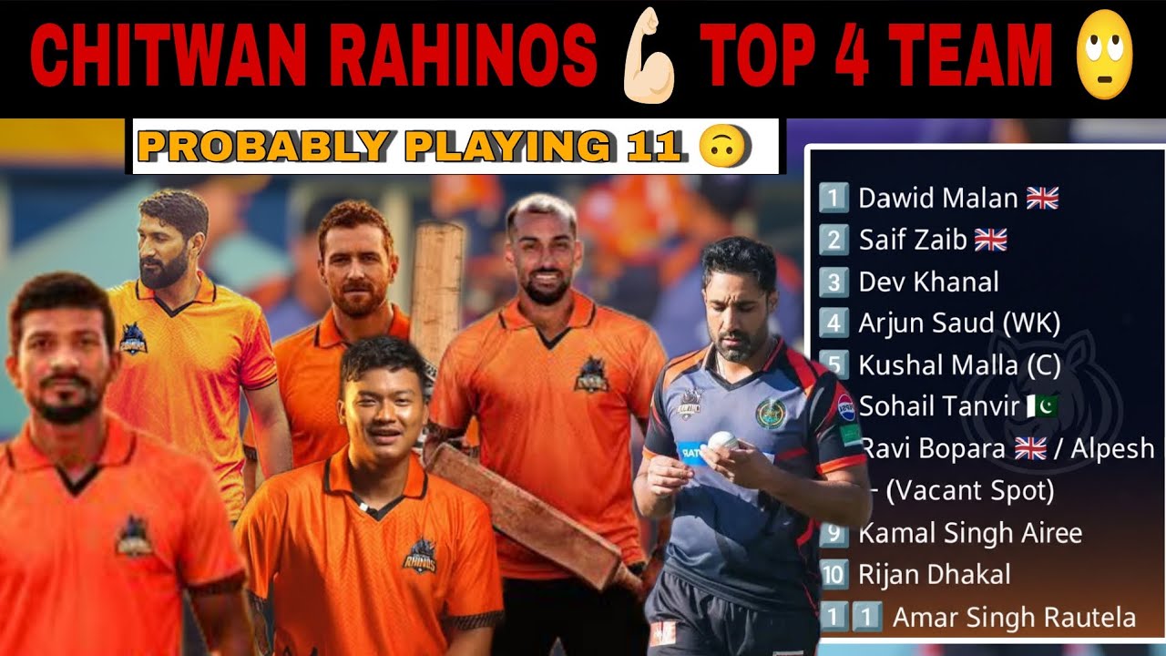 Chitwan Rhinos Probable Playing XI | Strengths & Weakness | NPL 2025 🏏💪 