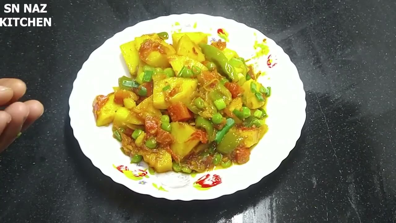 Aloo Matar Gajar Shimla Sabzi