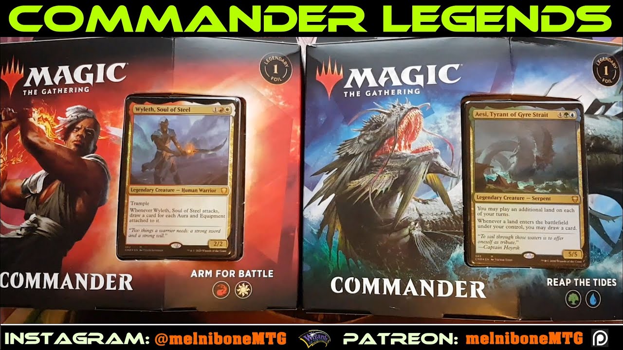 Commander Legends Decks (Arm for Battle + Reap the Tides) - Unboxing [MtG, deutsch]