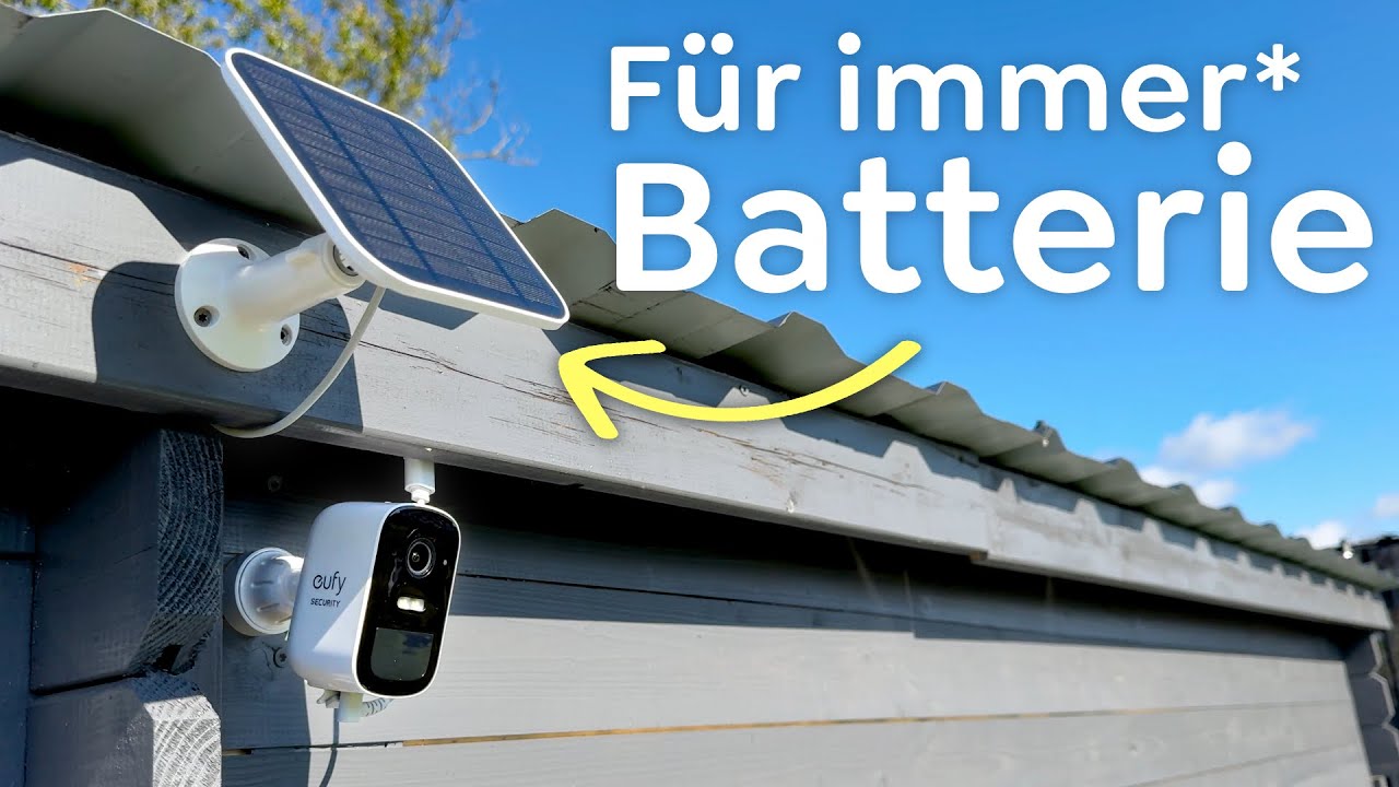 Nie wieder aufladen! - eufyCam 2C Pro + Solarmodul (mit HomeKit Secure Video)