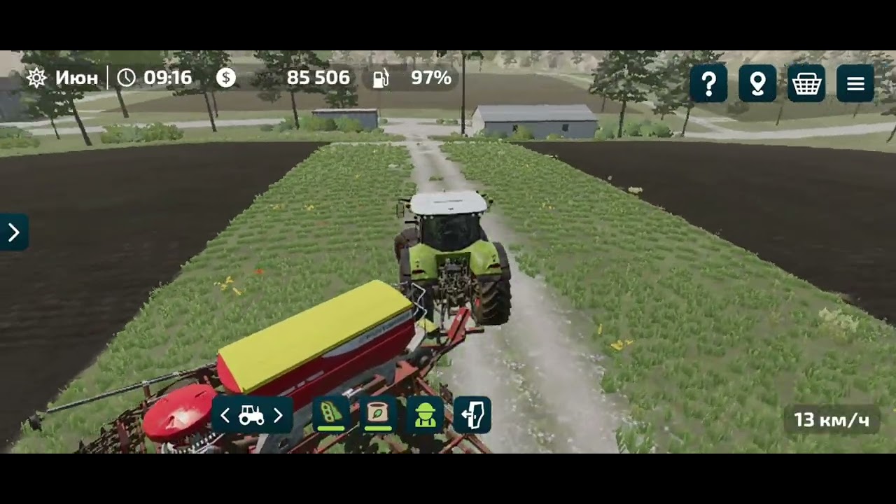 Farming simulator 23 Посевная соевых бобов поля 1 Серия #298 