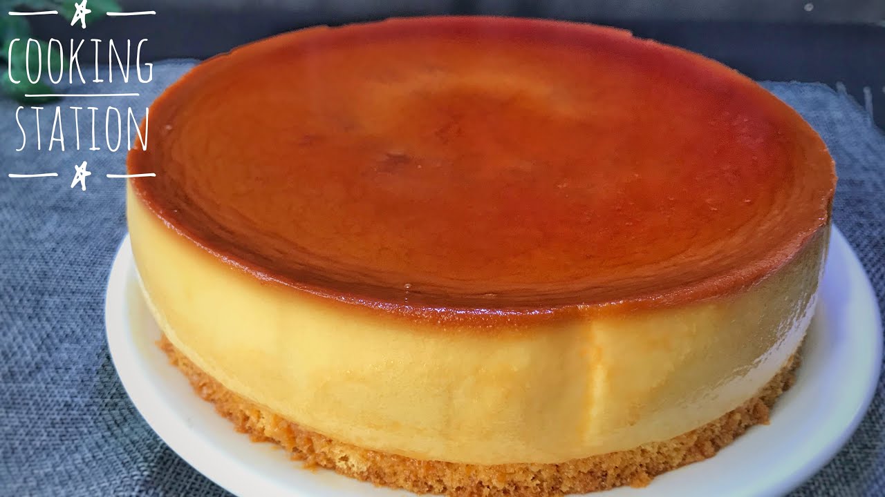 Creme Caramel Cream Cheese Flan Cake Recipes |ครีมชีสคัสตาร์ด -พุดดิ้งเค้ก วิธีทำเนื้อคัสตาร์ดเนียนๆ