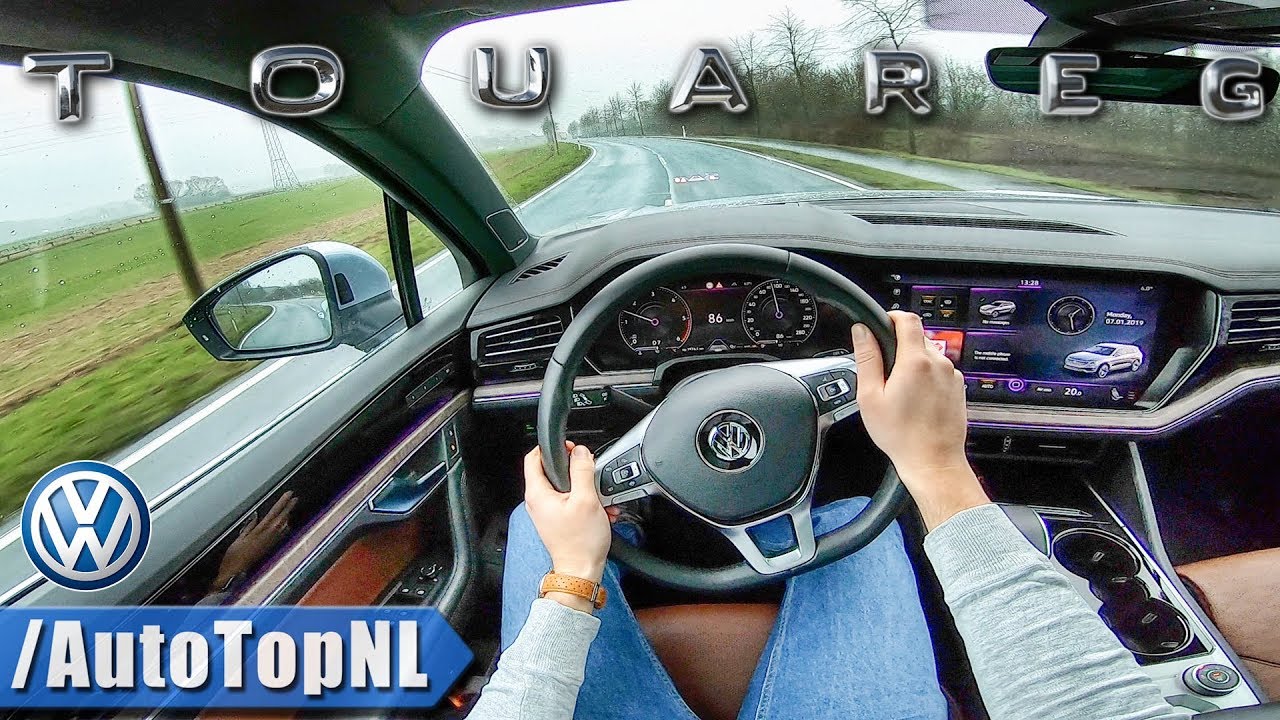 VW TOUAREG 2019 R LINE 286HP 3.0 V6 Turbo POV Test Drive by AutoTopNL