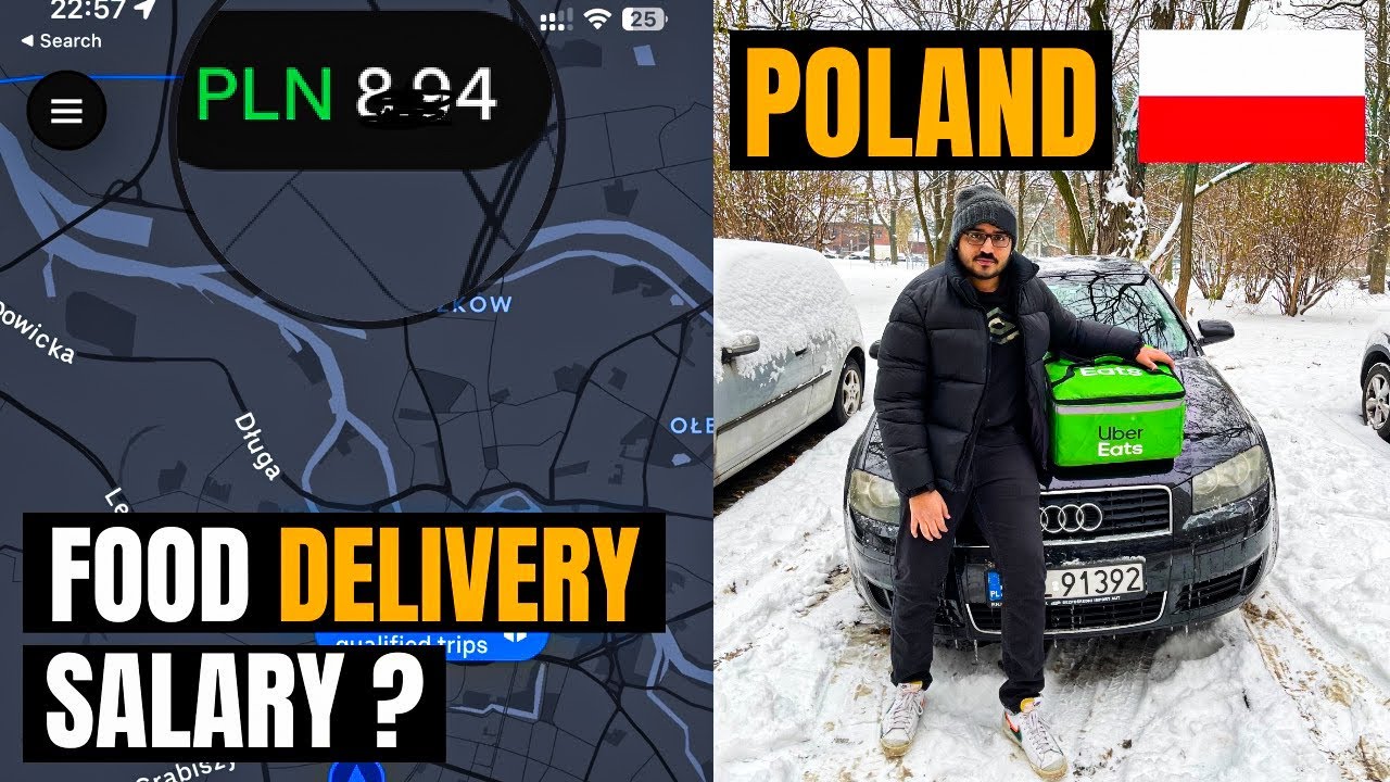 MY ONE DAY EARNING DOING FOOD DELIVERY JOB IN POLAND| UBER EATS| Delivery Job For Indians in Poland