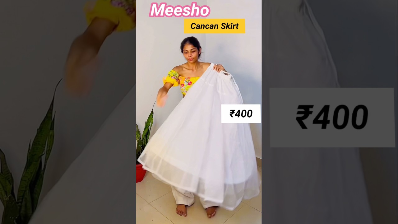 🌸Meesho Cancan skirts Under ₹400| Meesho skirt #viralvideo #haul #yt #meesho #cancan #navratri