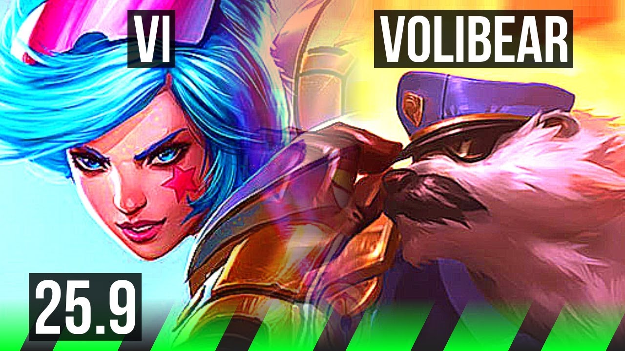VI vs VOLIBEAR (JGL) | 9/1/6, Godlike | EUW Master | 25.9