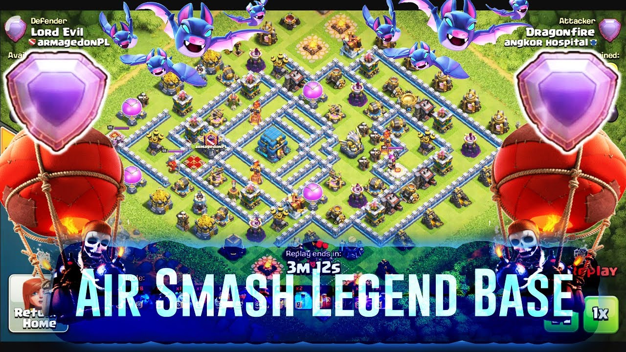 LaVaLoon & Dragon Bat Destroy Legend Base TH12 3 Stars - Pushing Cup To Legend ( Clash of Clans )