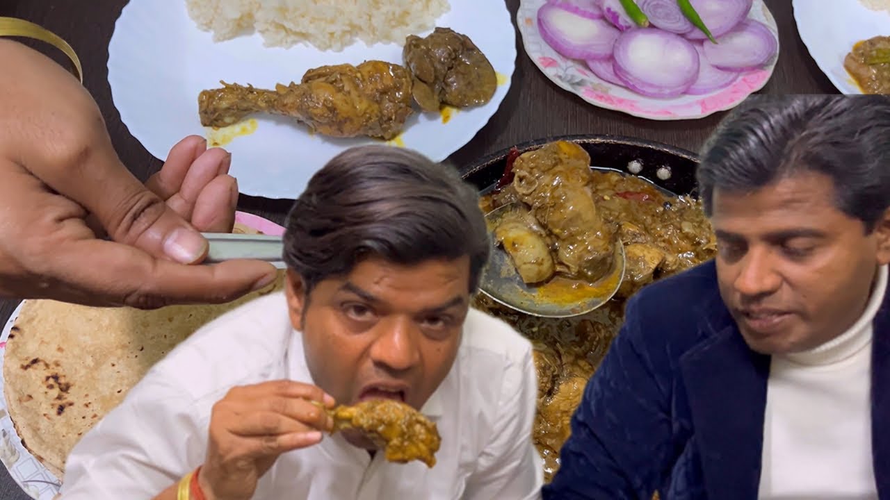 Aaj Mai Nahi Khaoonga 😜/ Spicy Chicken Curry / 😀👌