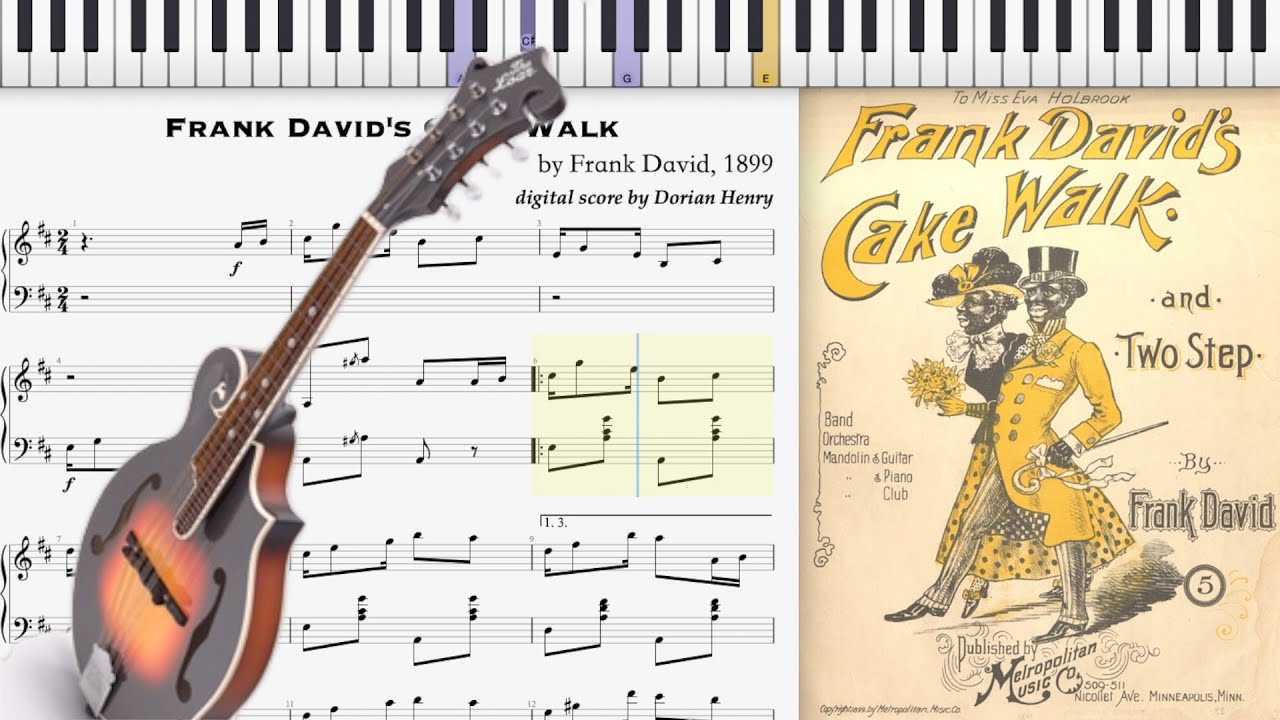 Frank David's Cake Walk (1899) Ragtime Mandolin