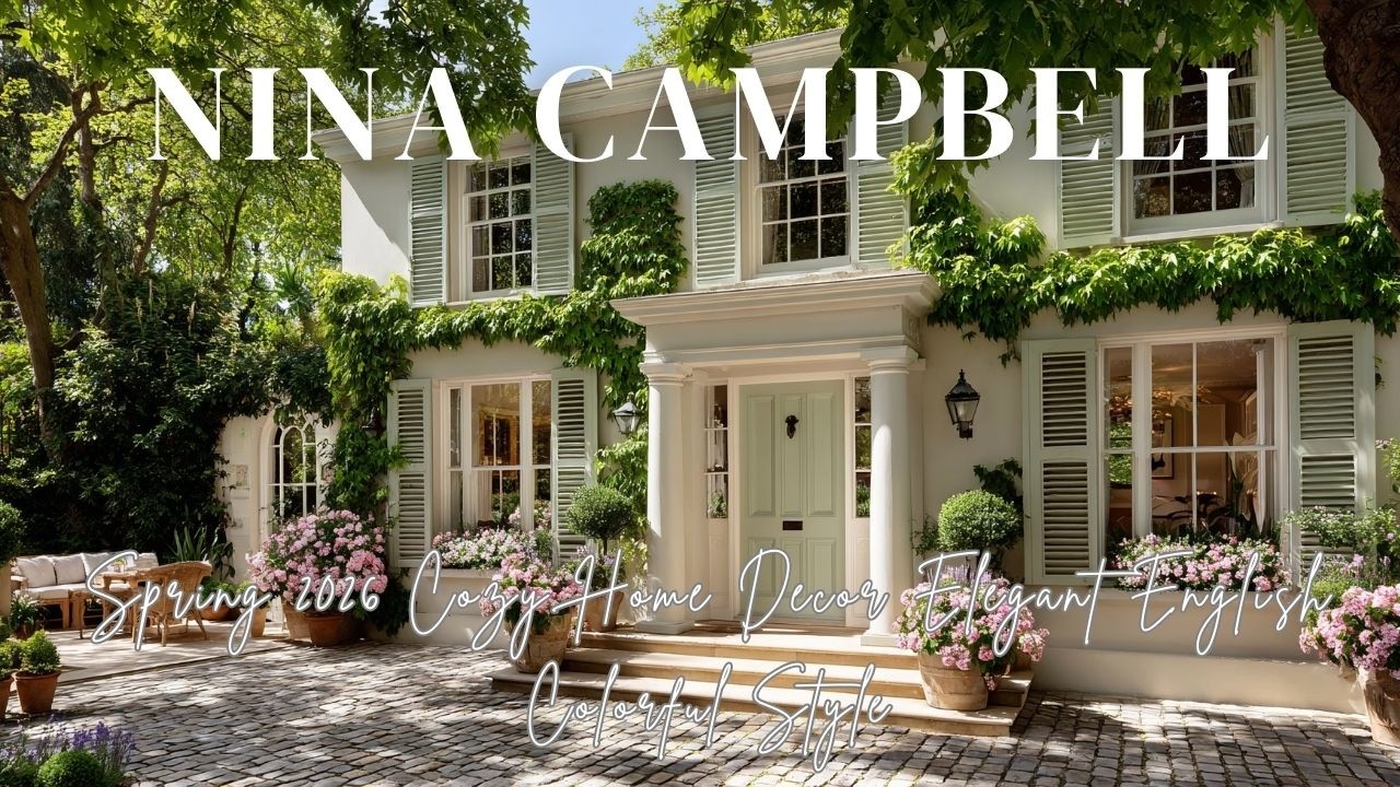 Spring 2026 Cozy Home Decor Inspired by Nina Campbell  Elegant English Colorful Style