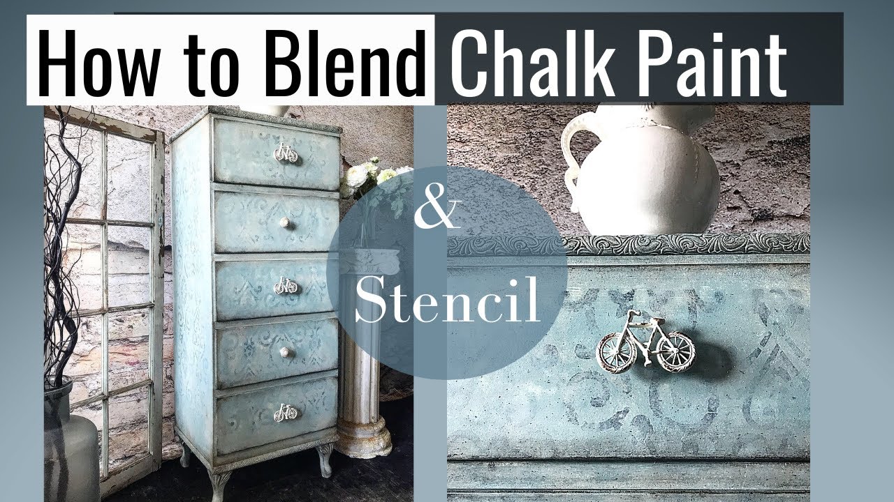 How To Chalk Paint a Vintage Stencil Tutorial using Annie Sloan Chalk Paint