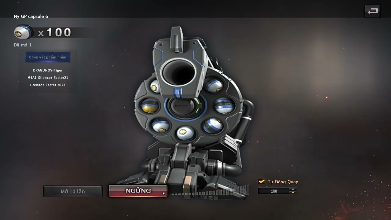 QUAY QCMM GP MY CAPSULE 6 200 QUẢ VÀ CÁI KẾT