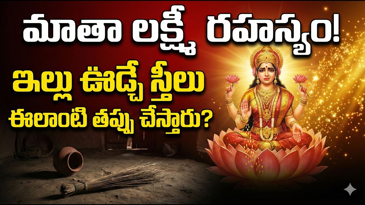ప్రతిరోజూ ఇల్లు ఊడ్చే స్త్రీలు ఎలాంటి పాపాలు చేస్తారో లక్ష్మీదేవి చెప్పింది.