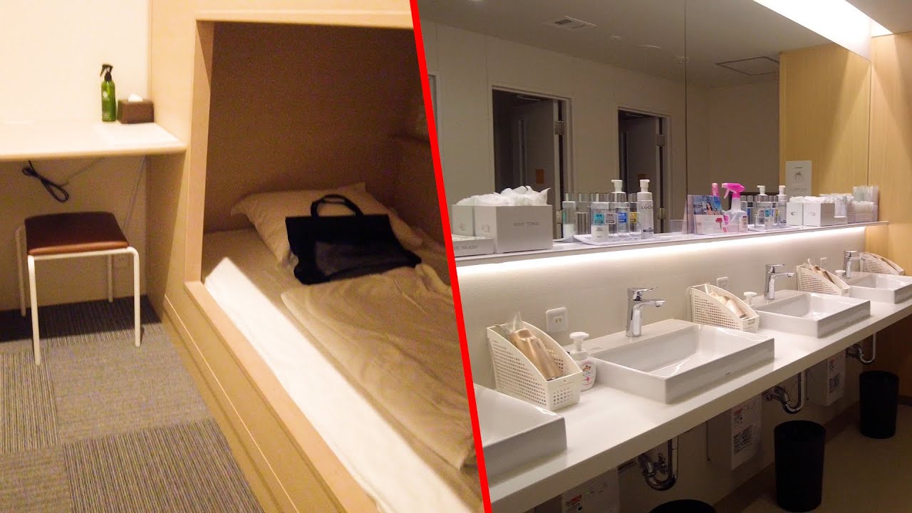 Чистый капсульный отель в глубинном городе Фукуока «Якуин» 😴🛌 [Grand Cabin Tenjinminami]