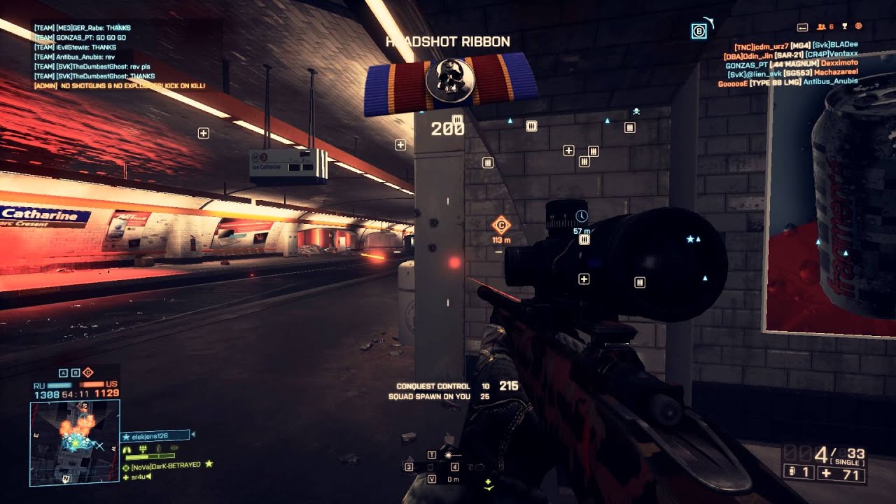 Battlefield 4 GOL Magnum Operation Metro Gameplay  PC