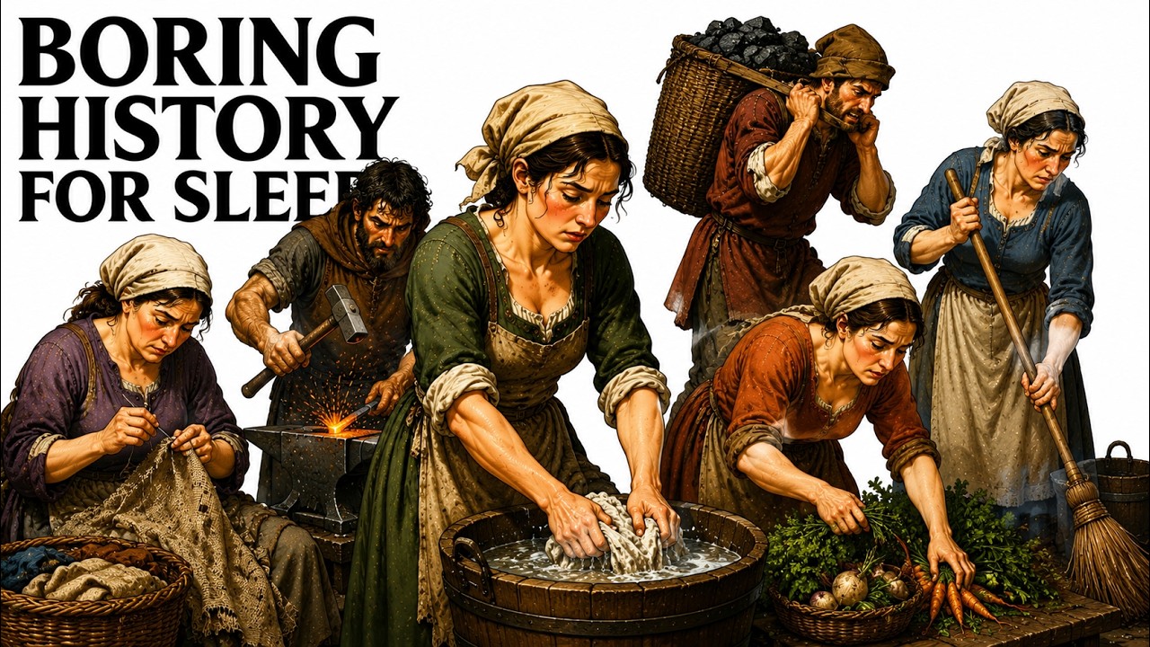 🧺🕯️🏘️ The Hidden Labor That Supported Medieval Society 😴 | History for Sleep