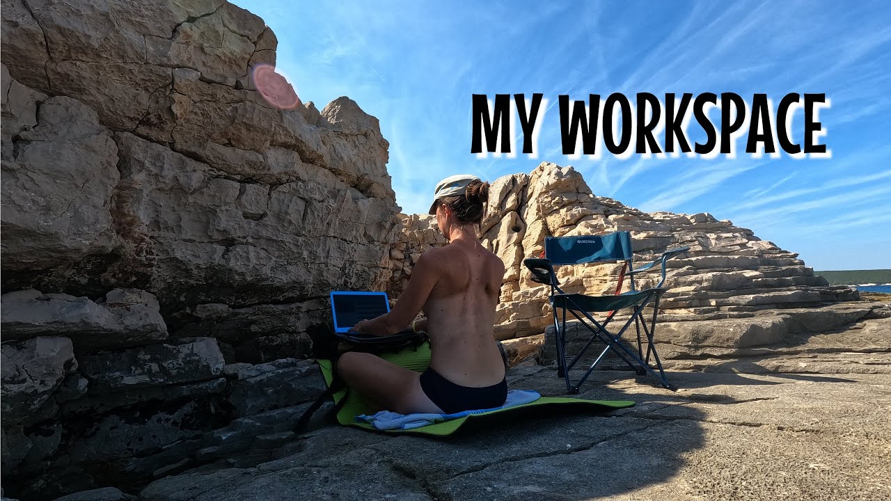 Perfect Workspace on the Isolated Beach | Martinas Life