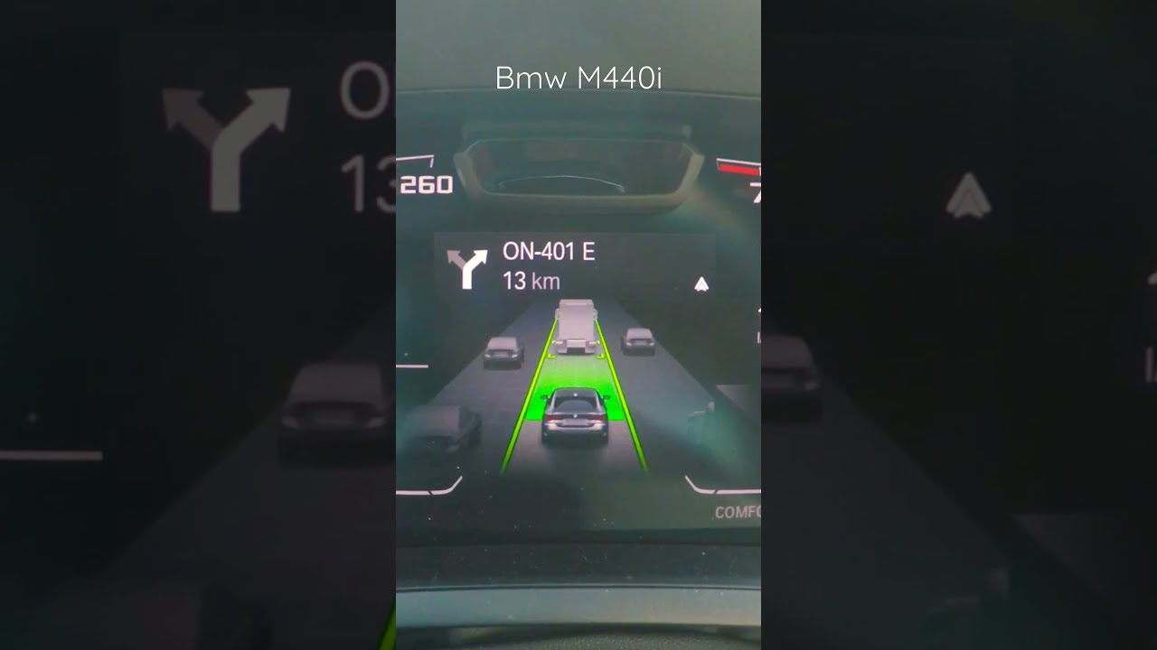 BMW M440i Assisted Driving Infographic / Traffic Jam Assist #SHORTS