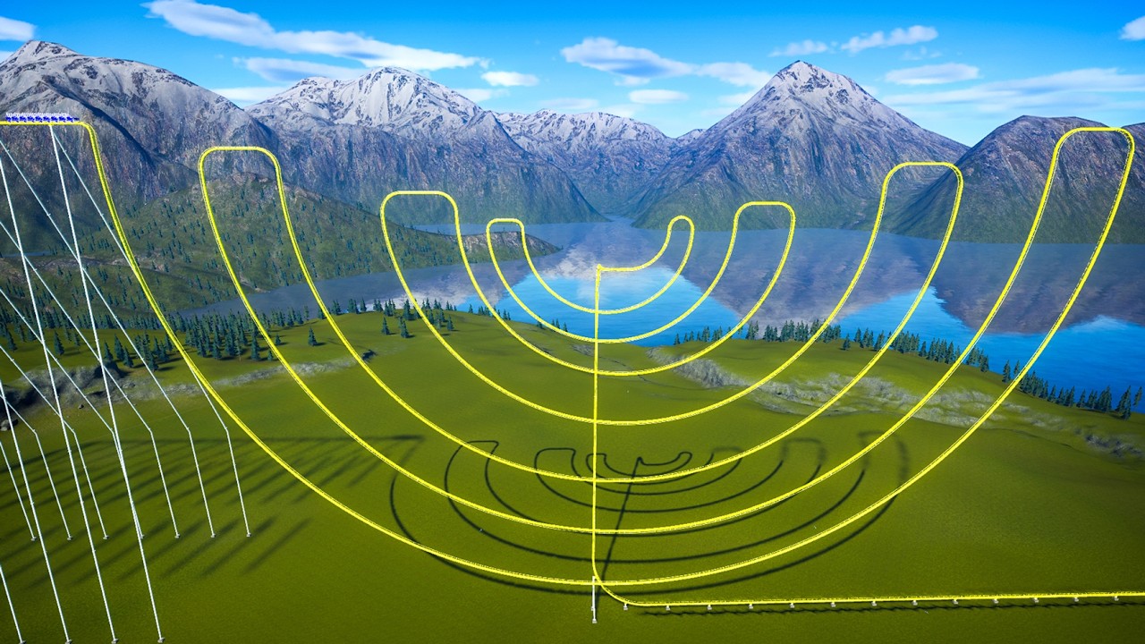 Semicircle Loop Roller Coaster – Planet Coaster