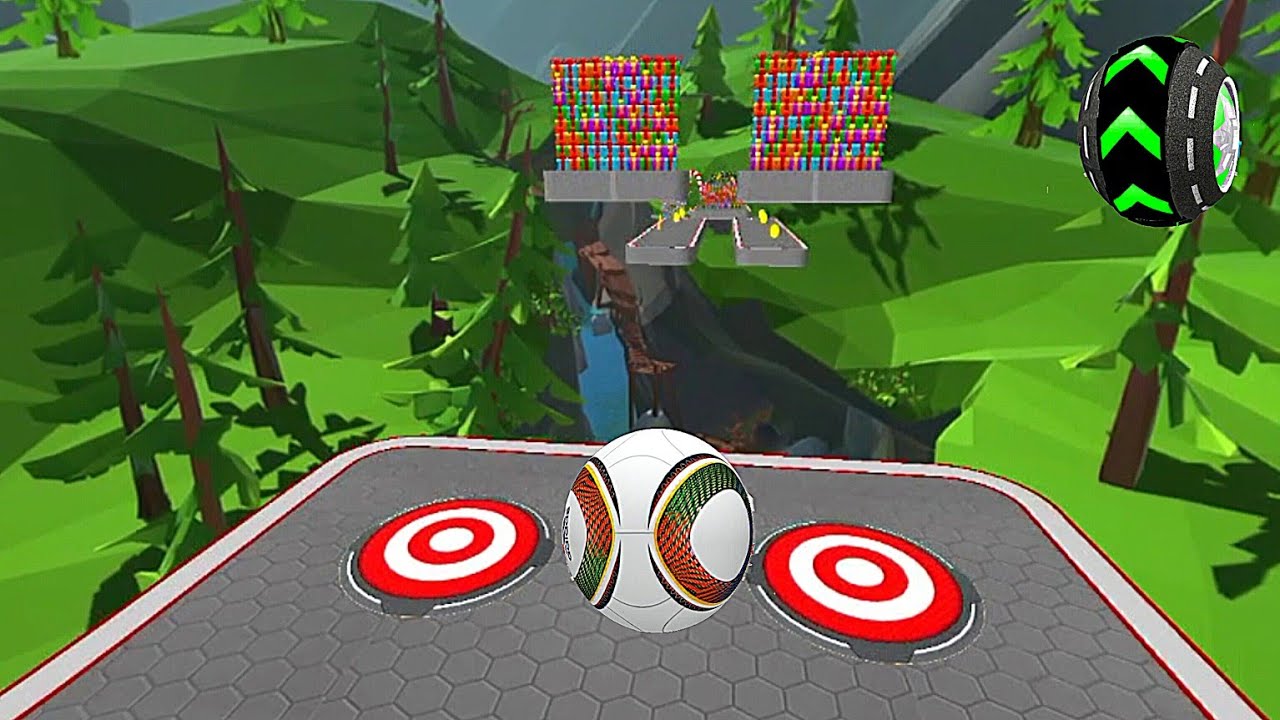 Rolling Balls Sky Escape 🌈 Landscape Gameplay Android iOS 💥 Nafxitrix Gaming Game 3