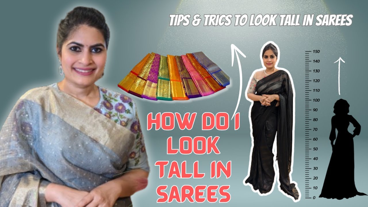 How to Style Sarees n Blouses for Short Women: Ultimate Guide #deepthiganesh #ytindia