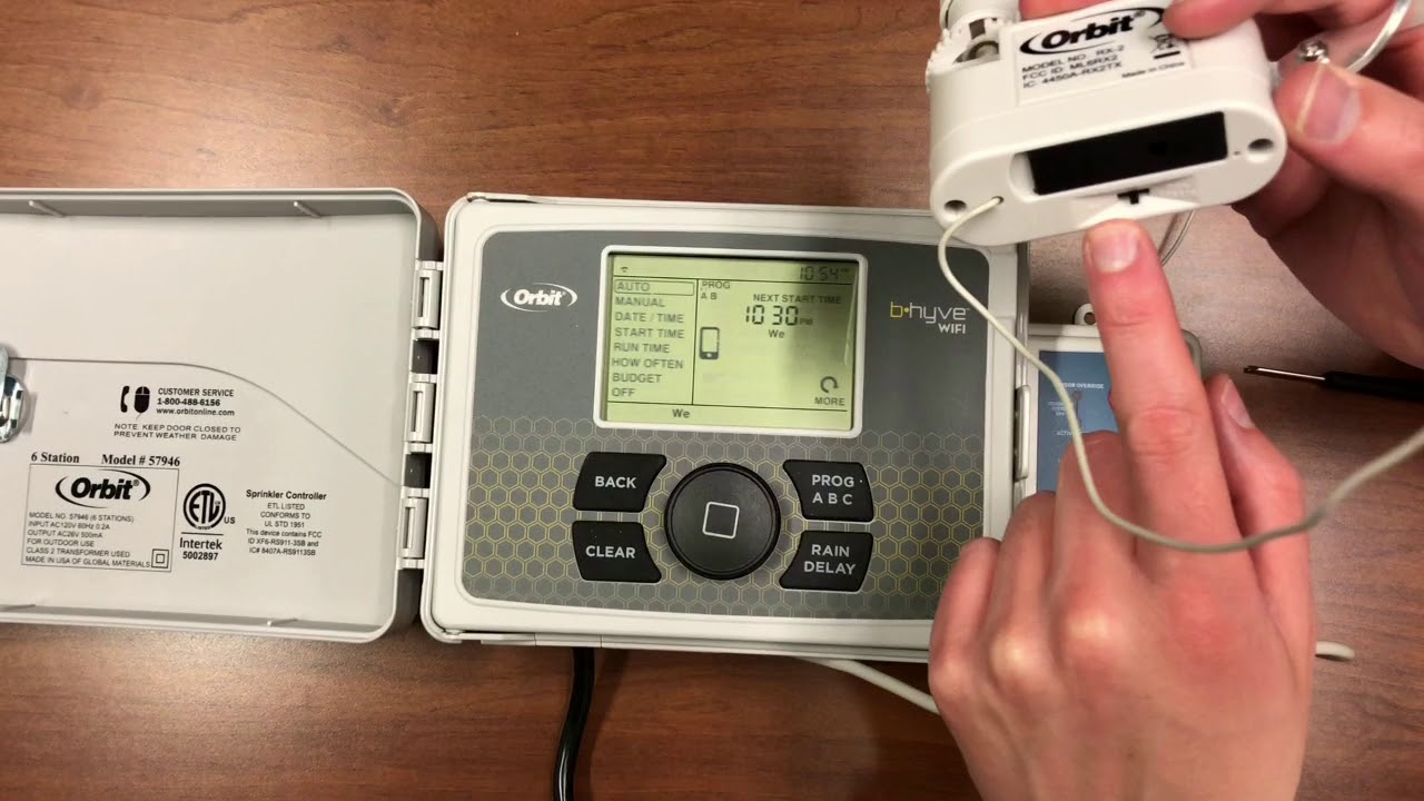 Setup wireless rain sensor with Orbit B-hyve