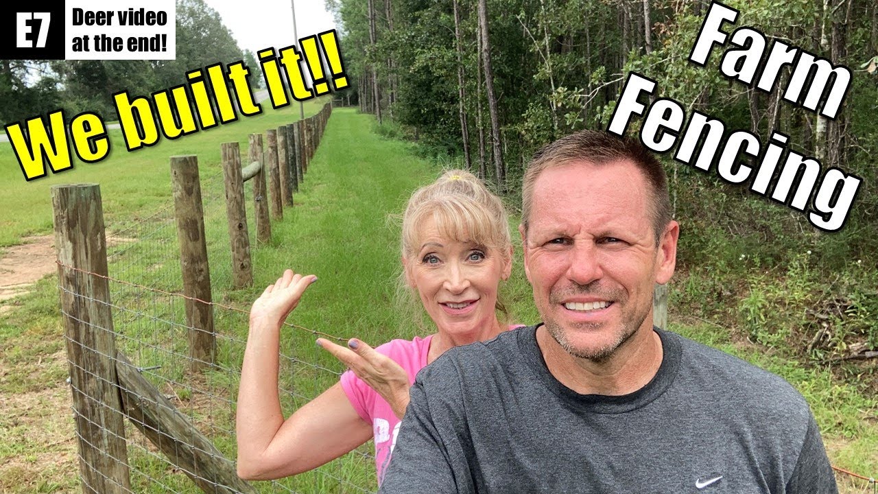 How to Build a Woven Wire Farm Fence with Driveway Gate