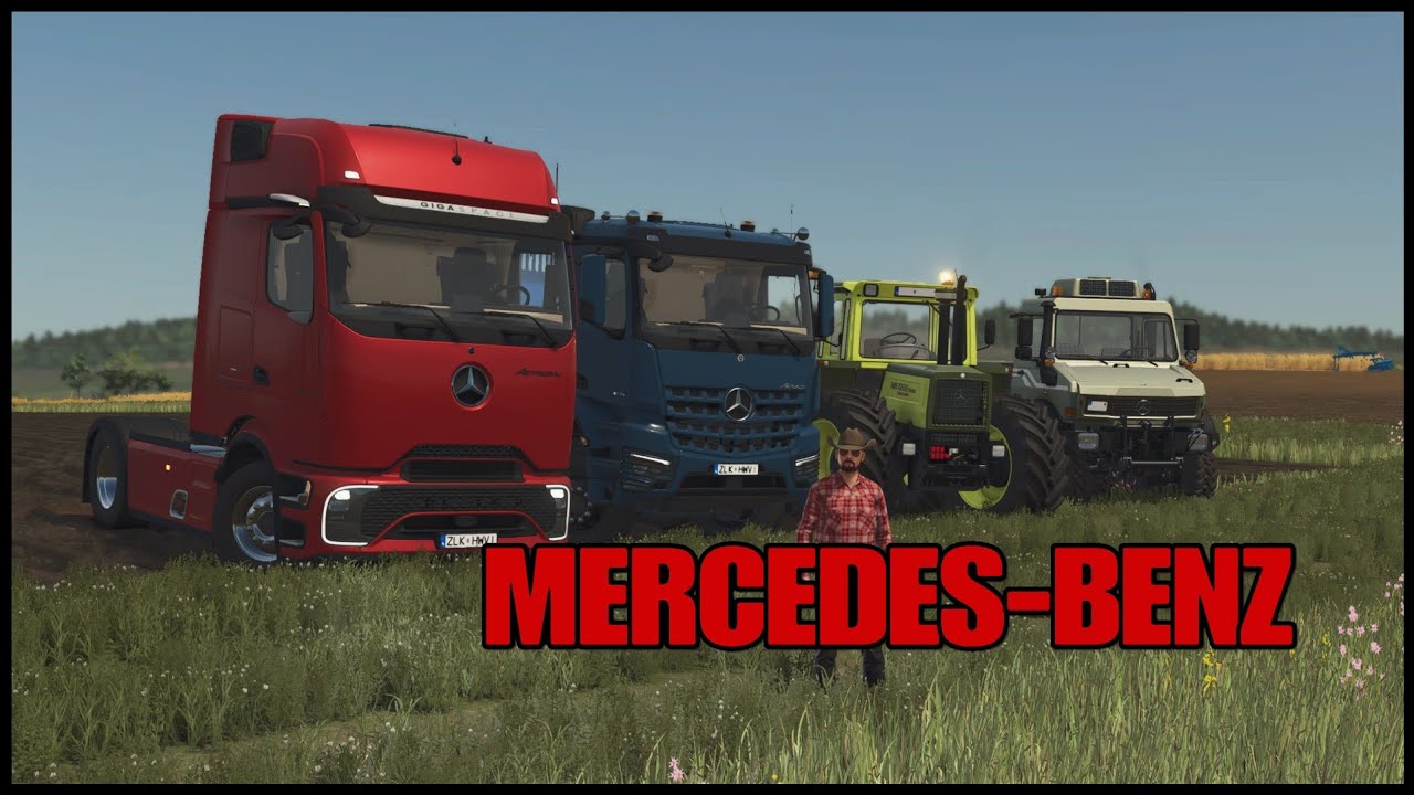 DÉCOUVERTE du DLC MERCEDES BENZ Farming simulator 2025 || 
