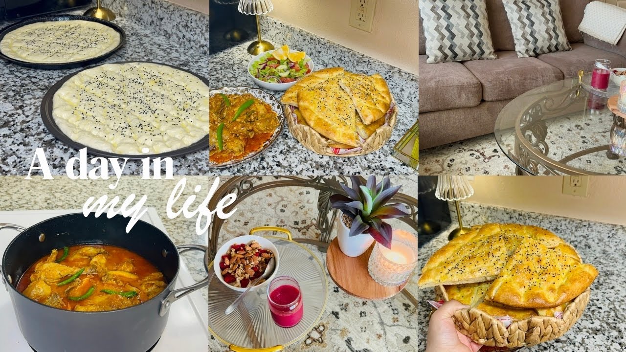 Daily Life in America | Slow Living Vlog | Afghan Bread & Chicken Karahi | Silent Vlog